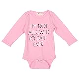 Ochine 新生児　幼児　ロンパース　男女兼用　長袖　コットンブレンド　英字プリント 子供服　0-18月設定 カバーオール 4サイズ選べる　かわいいピンク (S、3-6月)