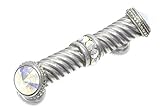 Carpe Diem Hardware 878-24AB Cache 3-Inch O.C. Large Pull Made with Swarovski Crystals, Platinum [並行