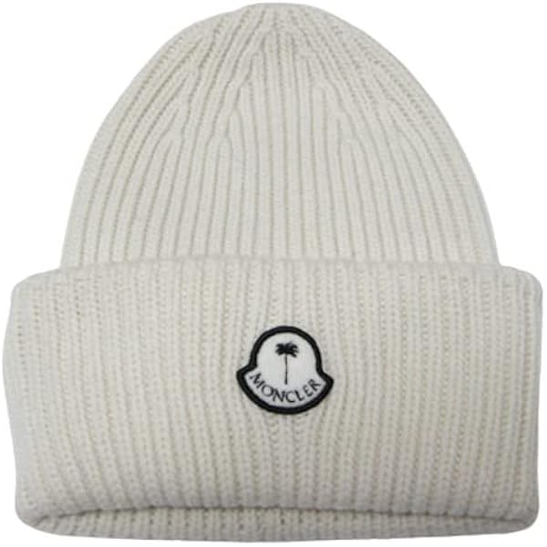 Amazon.co.jp: [モンクレール] ニット帽 帽子 ワンポイント ロゴ