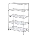 ルミナス オーダーラック ライトシリーズ 5段 +延長4本(+16cm) 幅64.5×奥行39.5×高さ110cm ナイロンキャスター仕様(ストッパー無×2+有×2) ST65400000090ABVV-5