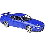 ウィリー 1/24 ニッサン GT-R R34 Welly 1:24 NISSAN SKYLINE R34 GT-R レース スポーツカー ダイキャストカー Diecast Model ミニカー
