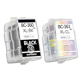 BC-360XL+BC-361XL 各1個セット 互換 詰め替えインク インクカートリッジ 360 361 BC-340/341通用 大容量 取扱説明書付き 詰め替え道具付き TS5430 TS5330 インク TS5130S TS5130 MG4230 MG4130 MG3630 MG3530 MG3230 MG3130 MG2130 MX523 MX513 インク【アイエヌシー】