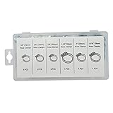 Perfk ステンレス　ホースクランプ　34個入り　5種サイズ　ホースバンド　フープ