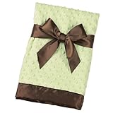 Bearington Baby Dottie Snuggle Blanket Kiwi 16 x 16 by Bearington