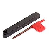 uxcell 内部スレッド切りバー 旋削工具ホルダ 　スチール製ブラック　SSDCN1212H09 CNC