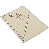 赤ちゃん・ベビー用 きりんのデザイン フード付き バスローブ バスタオル (75cm x 75cm) (ピンク)