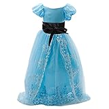 Lovoski 王女　　ガールズ　花嫁介添人　ロング　フラワー　ページェント　チュール　結婚式　ガウン　ベルト付き　ドレス　入学式　卒業式