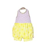 (バルーン ビブパ) BALLOON BIBPA ベビー服 ロンパース 70-90 [パープル×イエロー] [B-501-PRYE]