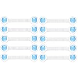 Enjoygojp ベビーガード チャイルドロック ストッパー 赤ちゃん 子供 ペット 引き出し 安全 ロック 指はさみ ドアロック 開閉禁止 いたずら防止 10本セット