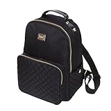 ROZZERMAN レディース リュックサック マザーズ ナイロン 大容量 防水 軽量 バッグ 鞄 通勤 通学 g122 (Free, ブラック)