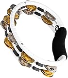 MEINL Percussion マイネル タンバリン Recording-Combo ABS Tambourine Dual-Alloy Jingles TMT1M-WH 【国内正規品】