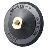 125mm径 ポリッシャー用 面ファスナーパット/ラバーパッド 取付：M16ネジ マジック（ファスナー）式 湿式研磨