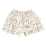 (チャックル) chuckle *スウィートガール*レースりぼんショートパンツ ホワイト 90cm P3272-90-10