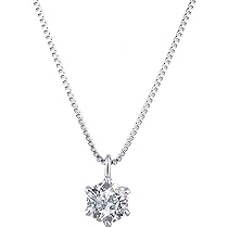 Amazon | [京セラ] ダイヤモンド ネックレス 0.3カラット 一粒 鑑定