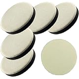 ポリッシャーバフ 6個セット 研磨バフ 125mm 細目 マジックテープ式 車磨き用