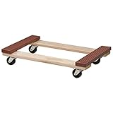Akro-Mils RD2718RC3P Rubber Capped Industrial Grade Wood Dolly Polyolefin Caster, 27 x 18"/3" [並行輸入品