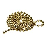 Abbraccia ネックレスクラスプコネア付き4mm真鍮ビーズボールチェーン - 32インチ