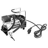KIMISS 100％新品 12V ポータブル 電動バッテリー駆動 エアコンプレッサ 電動タイヤインフレータポンプ100PSI