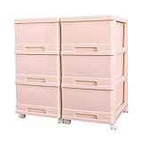 プチプラ チェストシリーズ ピンク 3段×2個セット