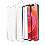 iPhone12 ガラスフィルム 強化ガラスフィルム 全面 液晶保護フィルム 2点セット 9H ブルーライトカット (iPhone 12 Pro用(6.1インチ), Style1)