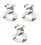 Angel Dear 3個リングRattlesセット、Cow
