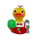 CelebriDucks Chip the Mint-Chocolate-Chip Ice Cream RUBBER DUCK Bath Toy [並行輸入品]