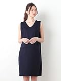 Angeliebe エンジェリーベ マタニティ ワンピース 授乳口付き ポンチタック Ｖネック ワンピ 妊婦服 産前 産後 S ～ M ネイビー 21975 21975201