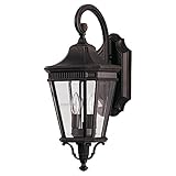 Murray Feiss OL5401GBZ, Cotswold Lane Outdoor Lantern, 2 Light, 120 Total Watts, Grecian Bronze [並行輸