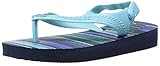 [ハワイアナス] havaianas ビーチサンダル BABY CHIC 4119596 759 NI (Navy/Ice Blue/25/26(16.5~17cm))