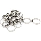 uxcell ホースクランプ　 27-51mm ステンレス鋼 25個入