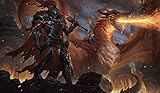 Lance Vaal - ドラゴンナイト - TCG プレイマットとマウスパッド - 24 x 14インチ