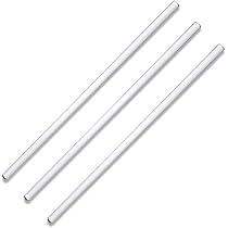 Amazon | 3本入り ガラス攪拌棒 15cm 両端丸型 ホウケイ酸ガラス棒
