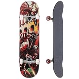 ダークスター DARKSTAR スケボー コンプリート INCEPTION DRAGON RED COMPLETE 92A 8.125インチ NO153