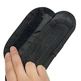 【LUYING】ショルダーパッド バックッション パット単品ショルダーパッド 取り外し可能なショルダーパッド 簡単装着 肩パッド スペア負担軽減 カバン PCバッグ (ブラック)