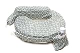My Brest Friend Nursing Pillow Deluxe Slipcover, Flower Key, Grey by Zenoff Products