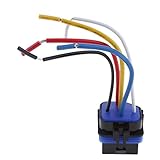 D DOLITY 防水　12/24V 40 アンペア　オート　ノーマル　オープン　5ピンリレーコネクタソケット　ワイヤー　ハーネス
