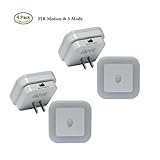 4pcs PIRモーションセンサーの夜ライトランプ、廊下、バスルーム子供部屋 ホワイト 4328042938
