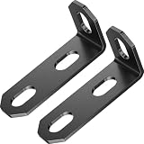 Kaedear(カエディア) バイク ユニバーサルステー 取付金具 ステンレス 厚さ2mm 金具 ブラケット 汎用 2本入り カスタムステー KDR-YX-L90-3M10 (M10×3穴/32×25×72×2.5mm)