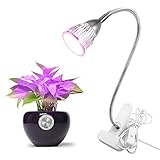 Eleoption LED植物成長ライト リップ式植物成長ライト LED植物育成 植物灯 360度全角調節可能　水耕栽培/園芸/室内栽培ランプ　観賞用ライト　低消費電力　LED電球 (5W)