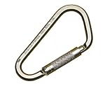 3M DBI-SALA Saflok 2000300 Carabiner, 2-Inch Gate Opening Steel, with Self Closing Locking Gate, Yel