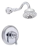 Danze D502857T Opulence Single Handle Shower Trim Kit with 5-Function Showerhead, Chrome [並行輸入品]