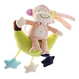 Baoblaze 全4種類　掛けるぬいぐるみ　音楽　新生児の車　ベビーシャワー　誕生日　クリスマス　ギフト - モンキー, 49 * 22cm / 19.29 * 8.66インチ