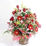 華やかな季節のアレンジ 赤系