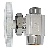 Keeney製造k2781pclfx 1 / 2 "銅汗by 3 / 8 " OD Lead FreeマルチTurnストレートバルブ、クロムメッキ