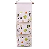 hangnuo多層布ハンギングクローゼットオーガナイザーover the door Hangingバッグストレージバッグ ホワイト SNGD001-05