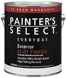 True Value JEFP-GL Painter's Select Everyday Pastel Base Exterior Flat Latex House Paint, 126 fl oz 