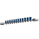 KTC(ケーティーシー) 【数量限定】KTC ネプロス(nepros) 6.3sq.ソケットセット 鉄紺 12個組 6角 NTB212AJB STRAIGHT/02-2721