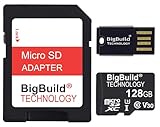 BigBuild Technology 128GB 超高速 100MB/s U3 microSDXC メモリーカード Samsung Galaxy A11 A12 A13 A20s A23 A33 モバイル用