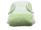 綿 ボーダー柄 おむつカバー グリーン 50cm