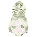 可愛いアニマル 着ぐるみ babyロンパース お得 プチプラ(GR-グリーン、80)